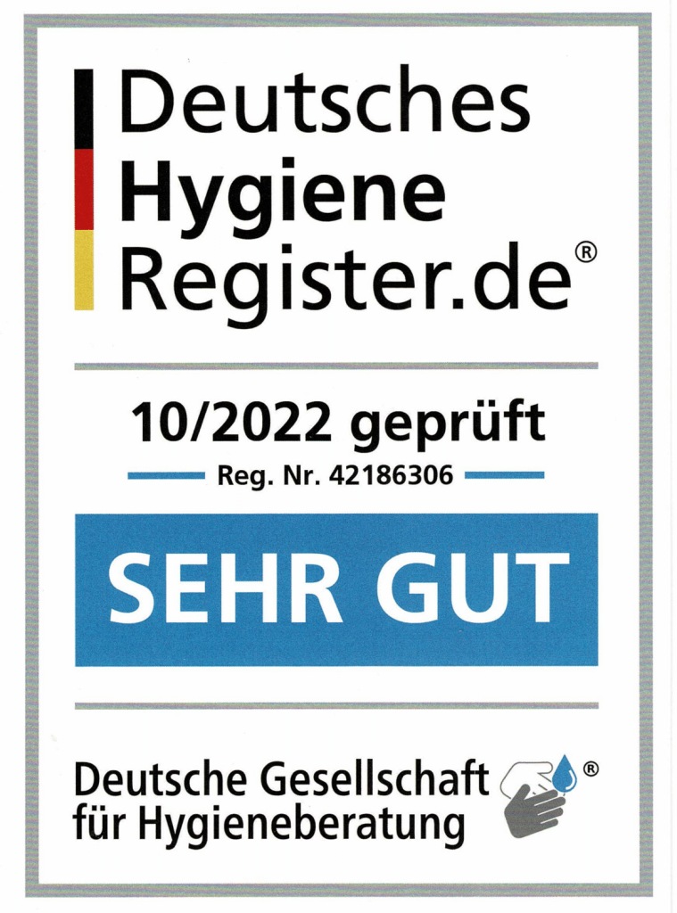 Ergotherapie am Kaffeetrichter Erfurt - Siegel Deutsches Hygiene 2022